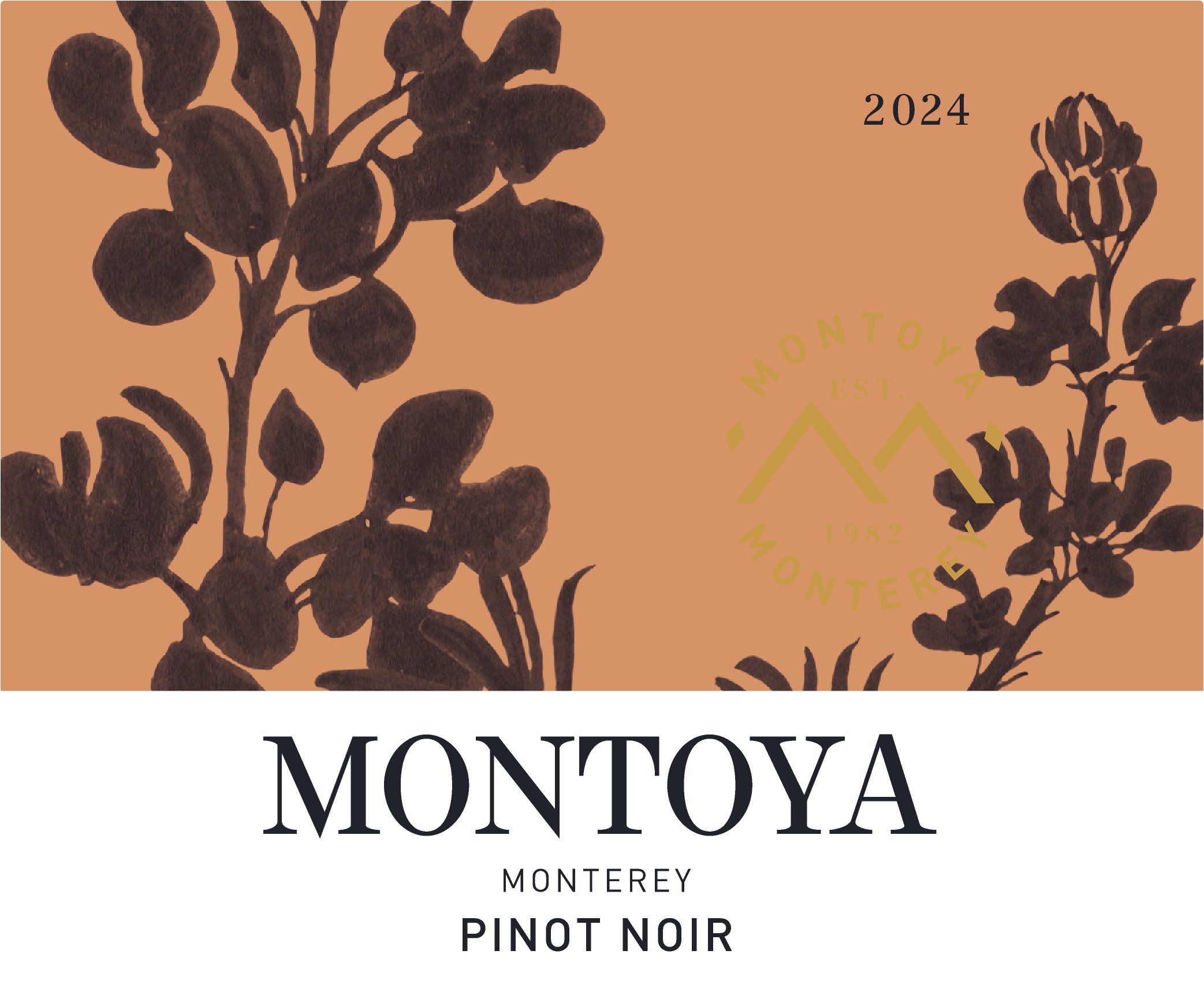 TABC label artwork for MONTOYA PINOT NOIR, MONTEREY