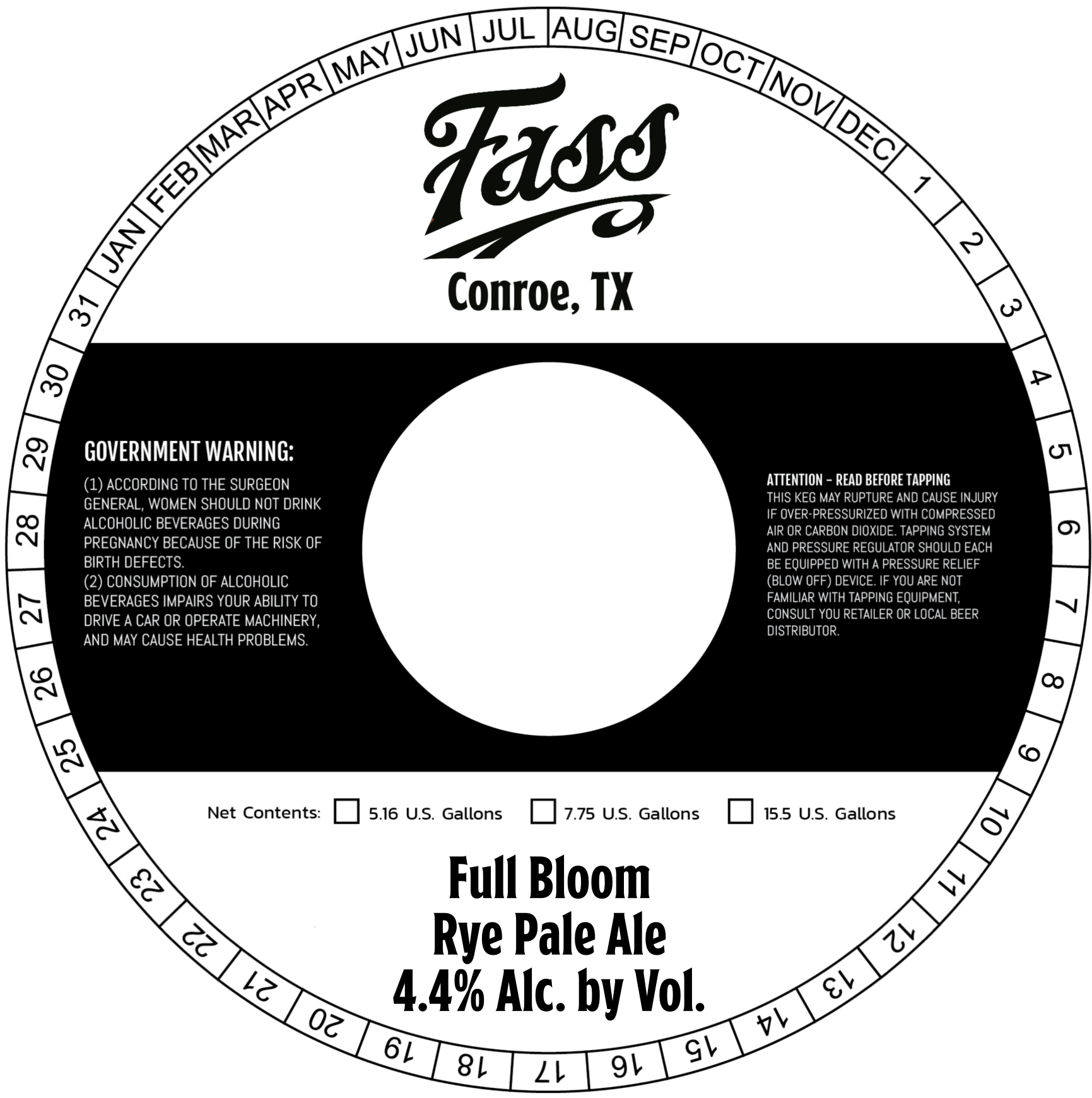 TABC label artwork for Full Bloom