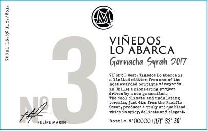TABC label artwork for Casa Marin Lo Abarca Garnacha Syrah