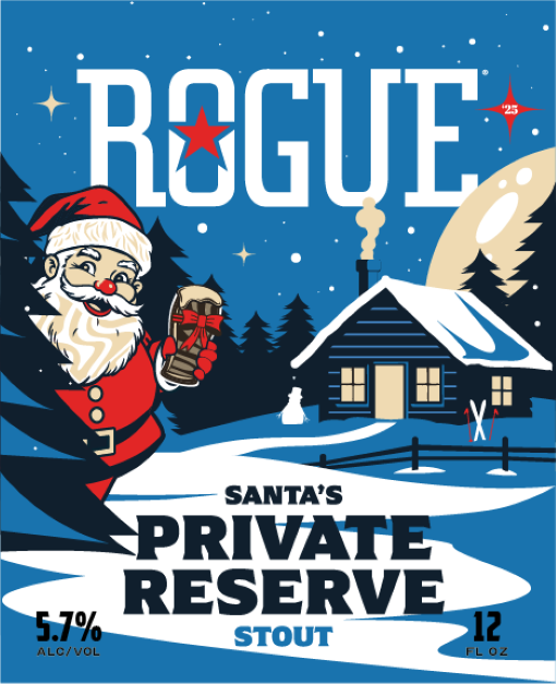 TABC label artwork for Santa's Private Reserve Stout
