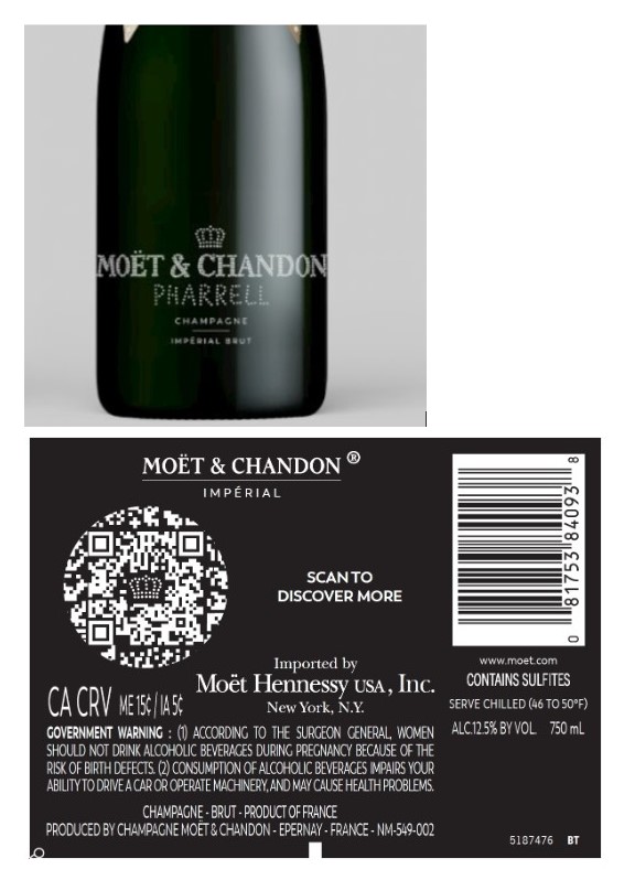 TABC label artwork for Moet & Chandon Pharrell Imperial Brut Champagne