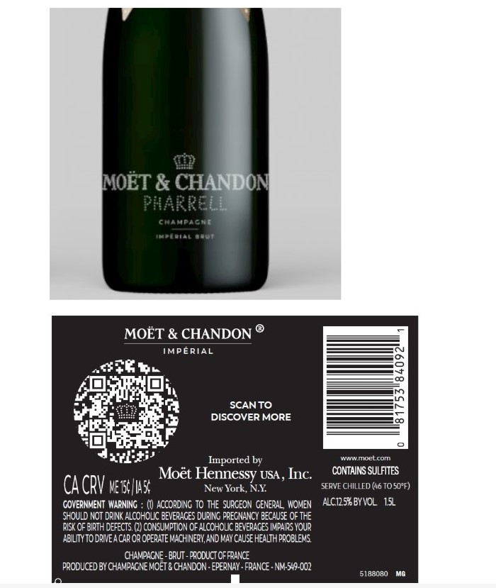 TABC label artwork for Moet & Chandon Pharrell Imperial Brut Champagne