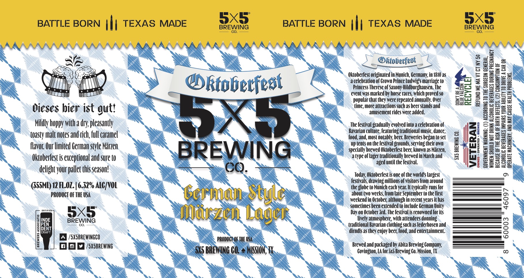 TABC label artwork for Oktoberfest