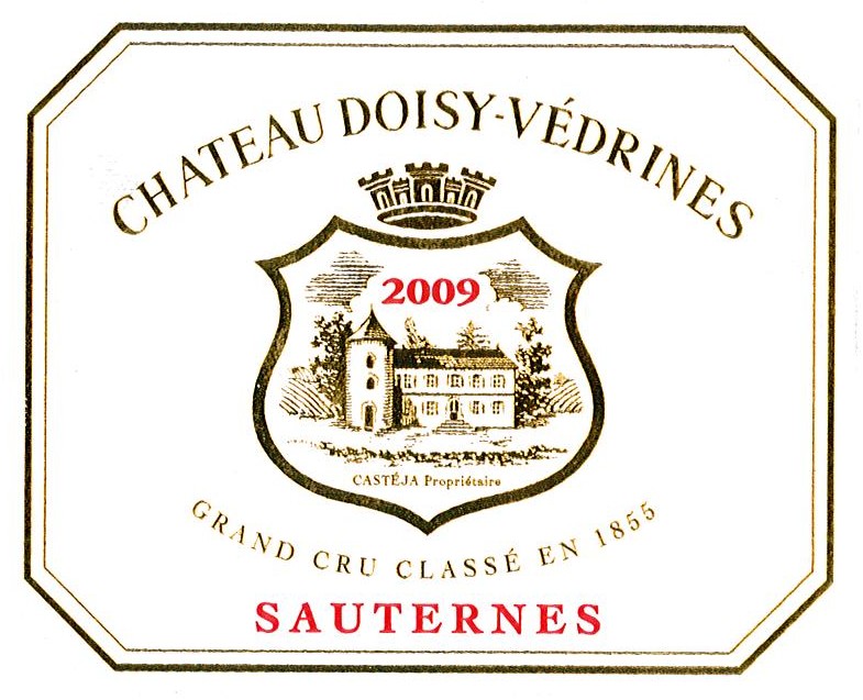 TABC label artwork for Chateau Doisy Vedrines