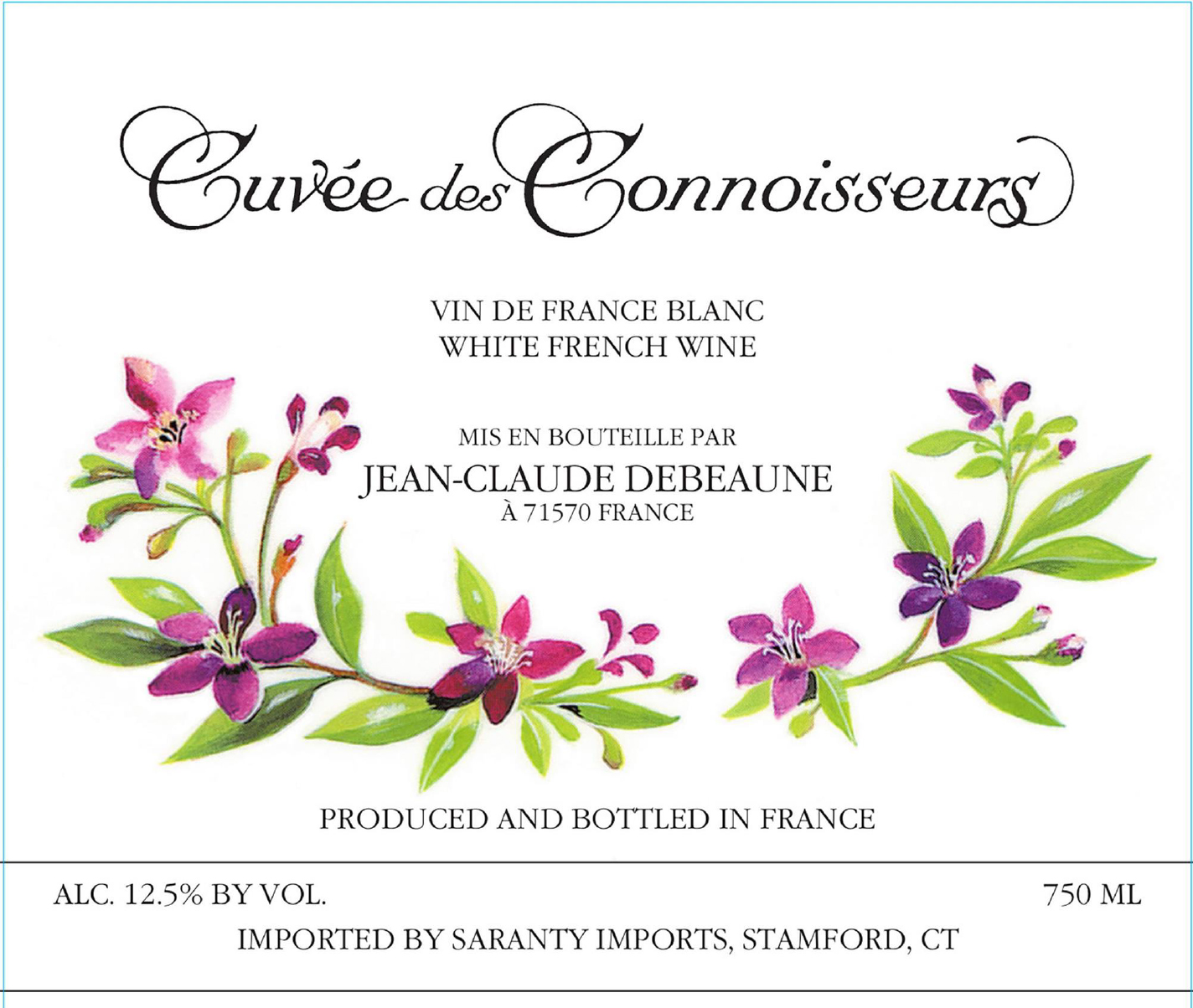 TABC label artwork for JEAN CLAUDE DEBEAUNE Cuvee Des Connoisseurs White