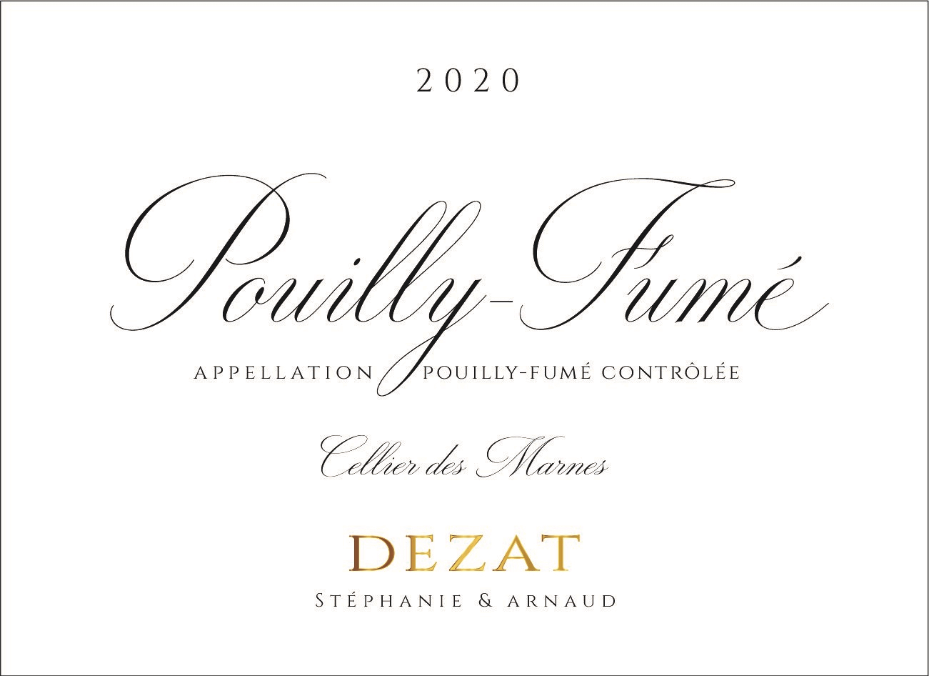 TABC label artwork for Pouilly Fume Dezat Cellier des Marnes Blanc