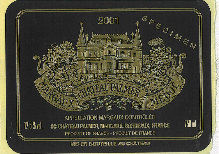 TABC label artwork for Chateau Palmer