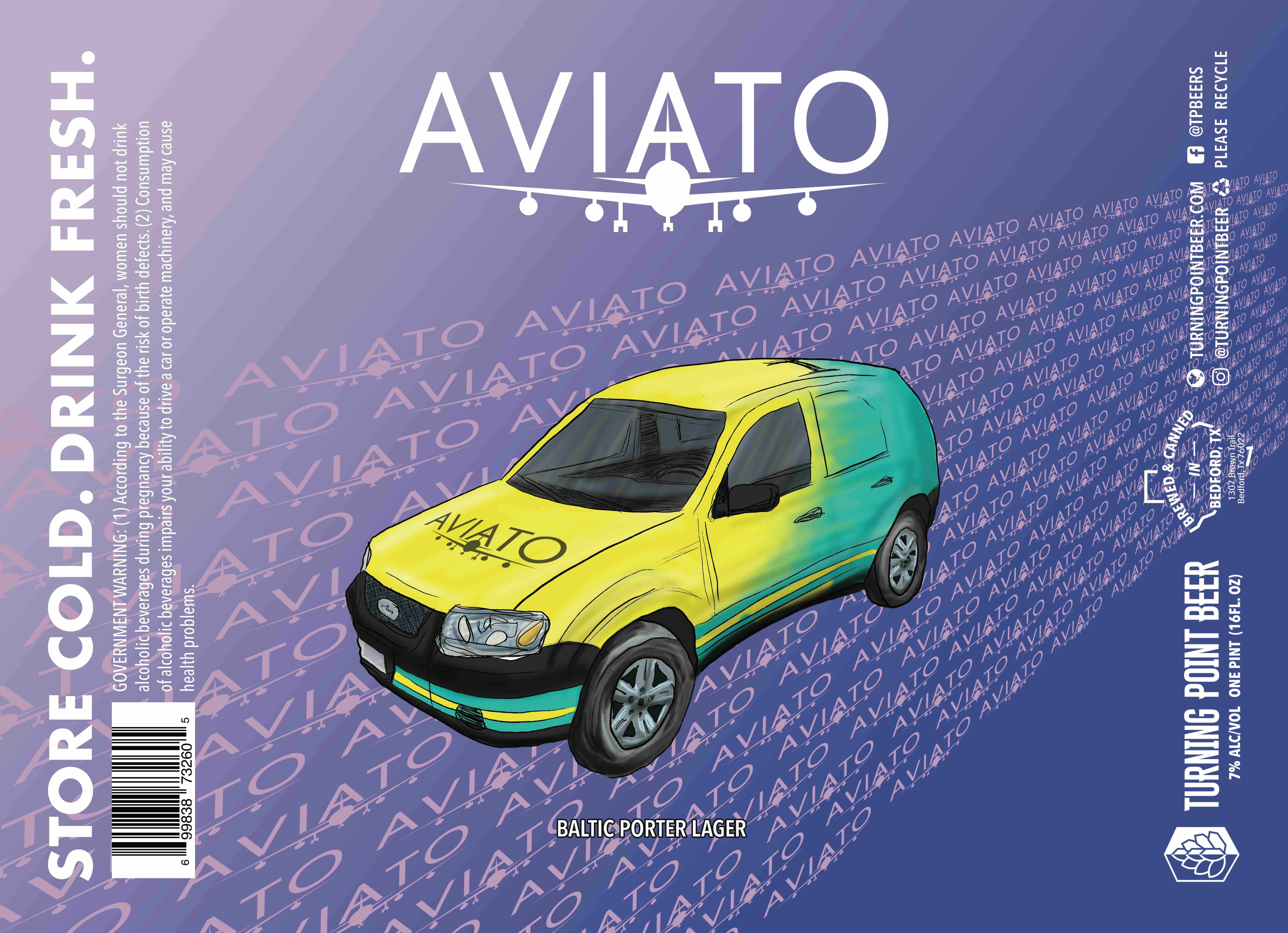 TABC label artwork for Aviato