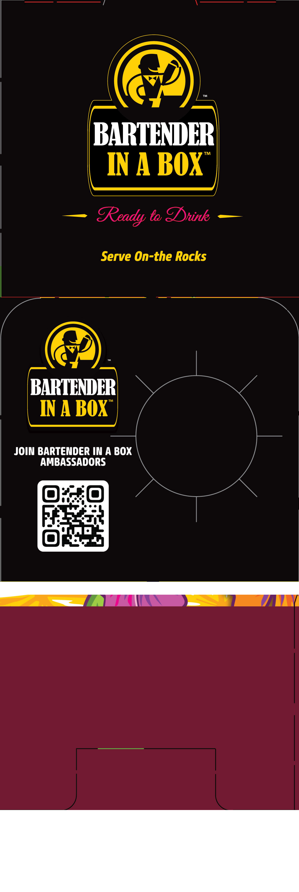 TABC label artwork for Bartender In A Box Mai Tai Wine Cocktail Serve On The Rocks