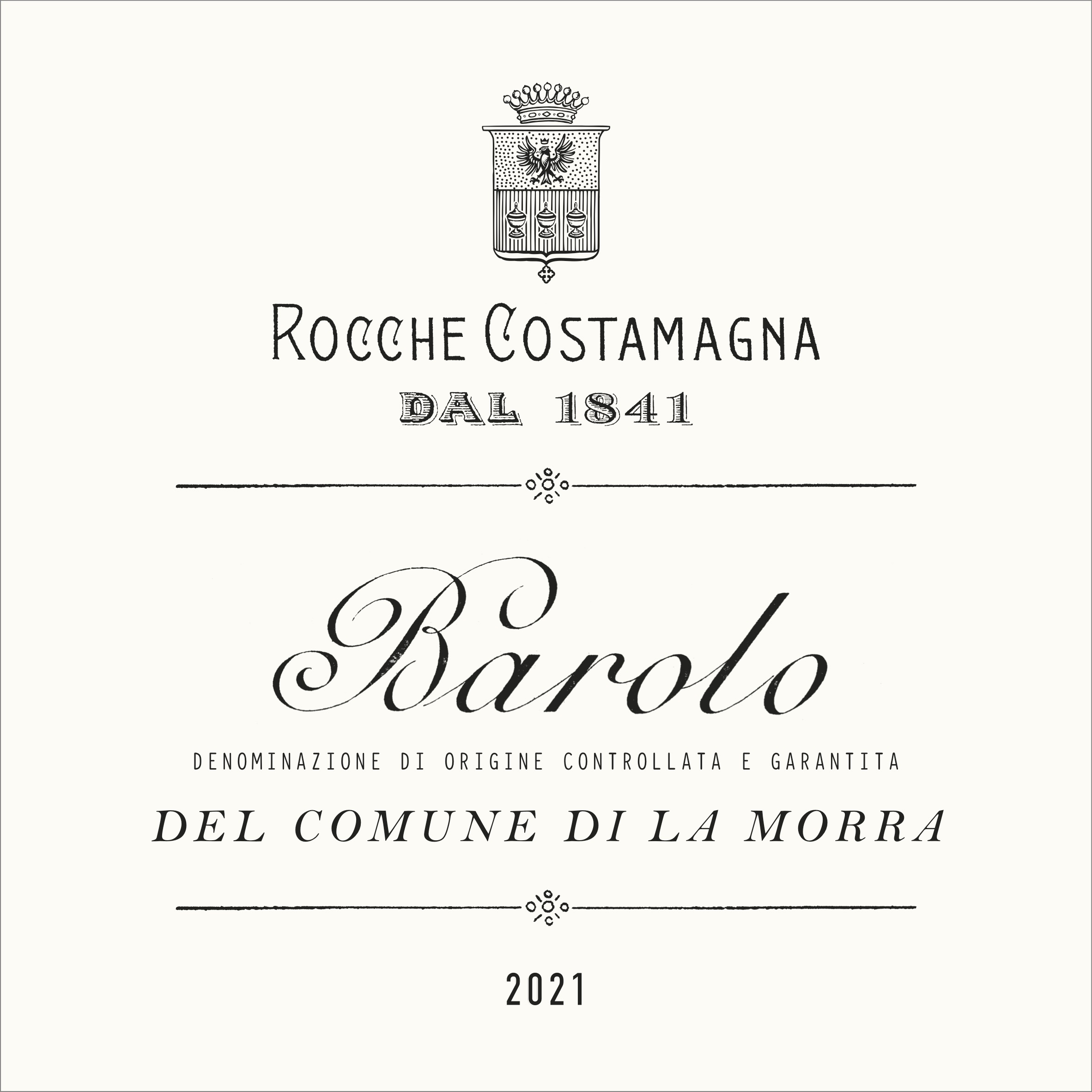 TABC label artwork for Rocche Costamagna Barolo Docg Del Comune Di La Morra