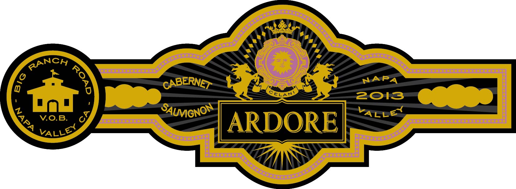 TABC label artwork for Ardore Cabernet Sauvignon Napa Valley