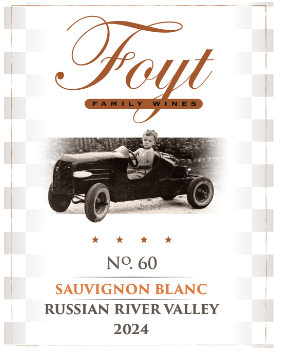 TABC label artwork for Foyt No 60 Sauvignon Blanc