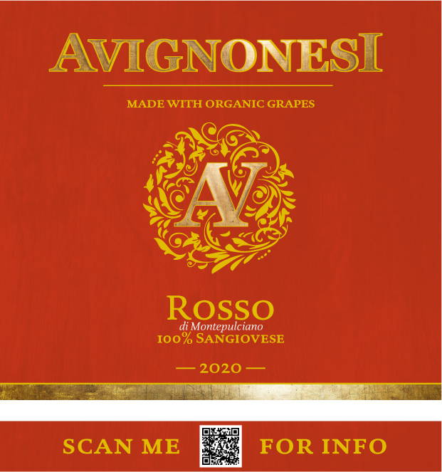 TABC label artwork for Avignonesi Sangiovese Rosso di Montepulciano DOC