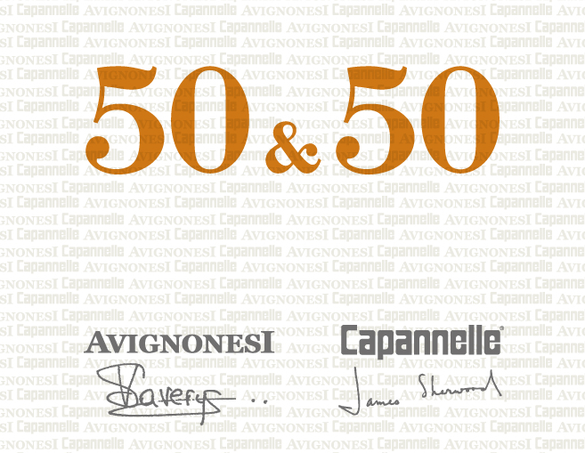 TABC label artwork for 50&50 Red Toscana IGT