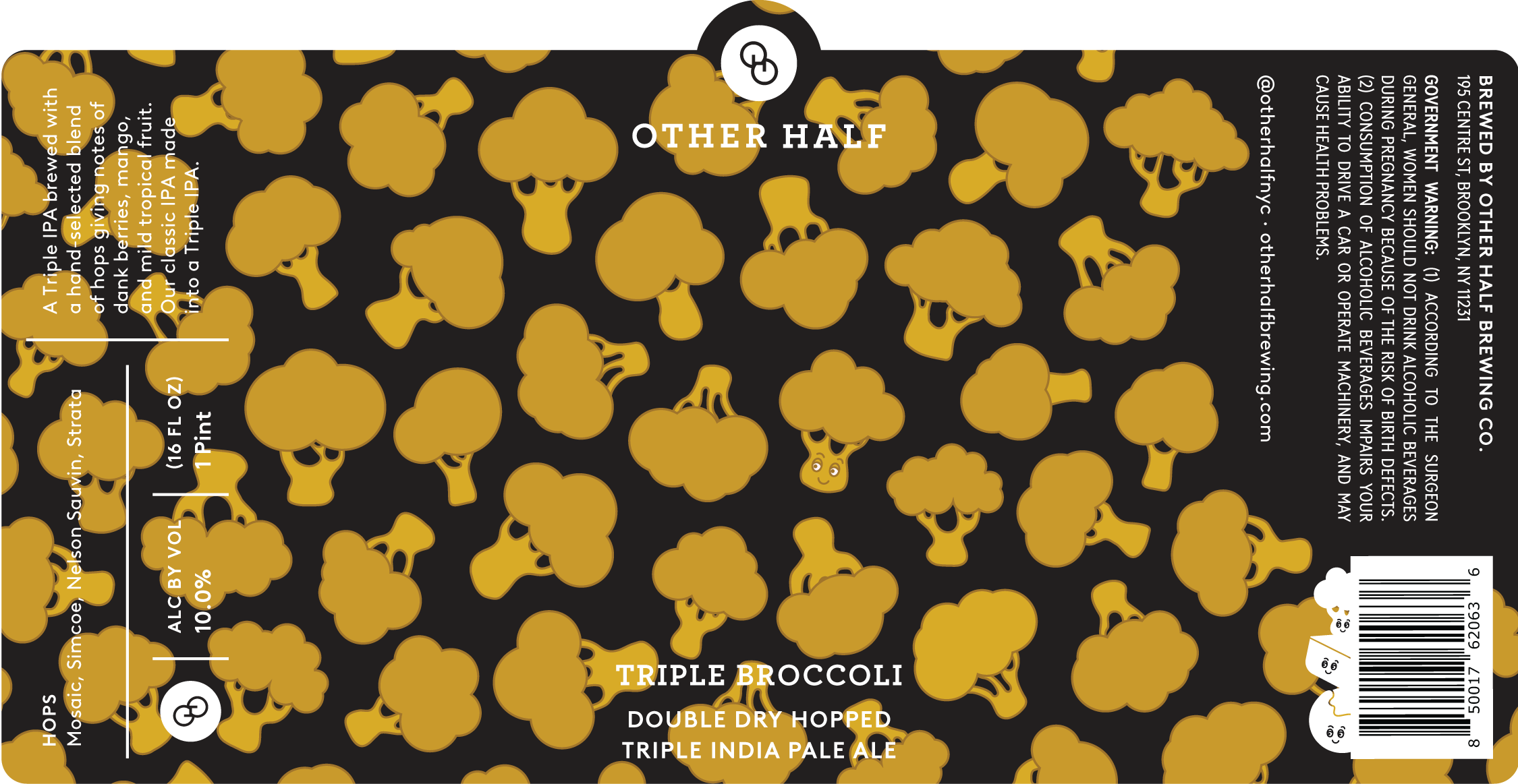 TABC label artwork for Triple Broccoli