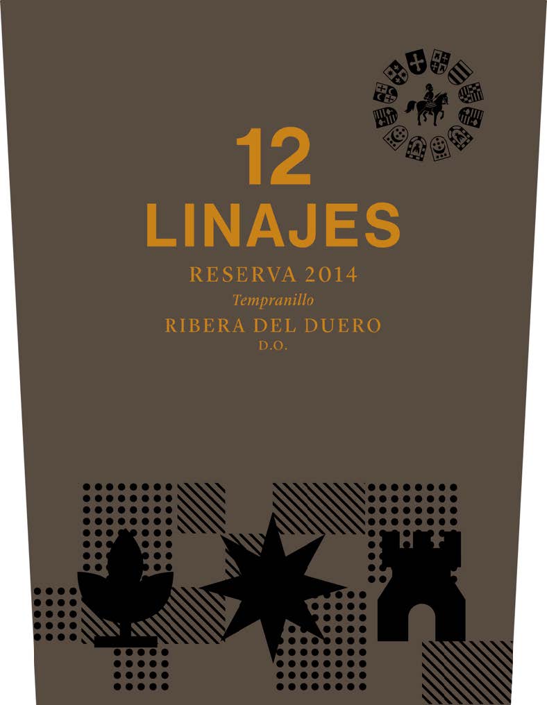 TABC label artwork for 12 LINAJES TEMPRANILLO
