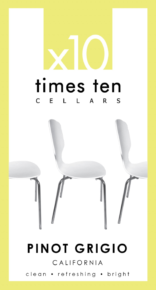 TABC label artwork for Times Ten Cellars California Pinot Grigio