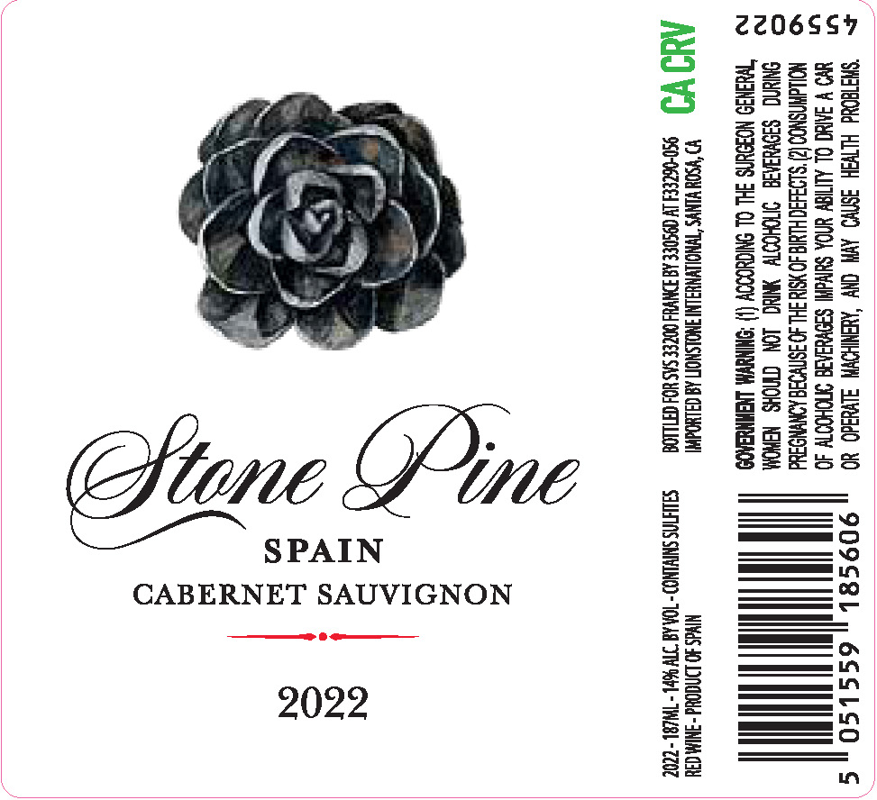 TABC label artwork for Stone Pine Cabernet Sauvignon, Spain