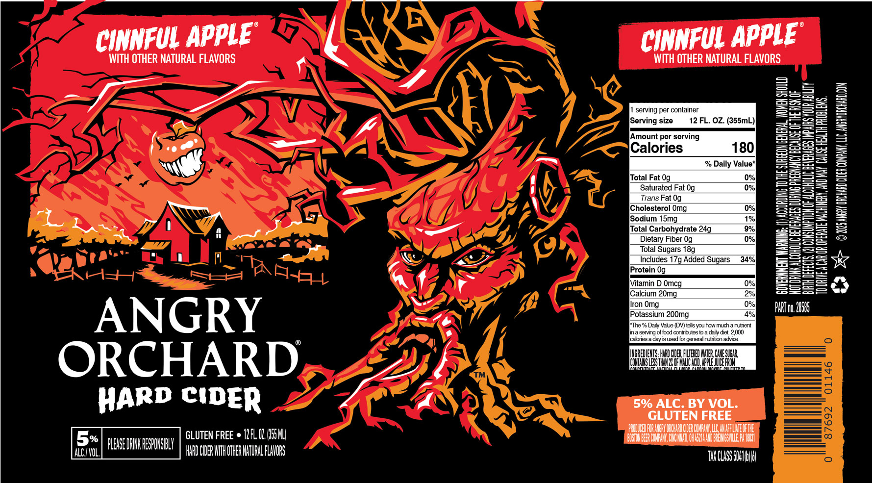 TABC label artwork for Angry Orchard Cinnful