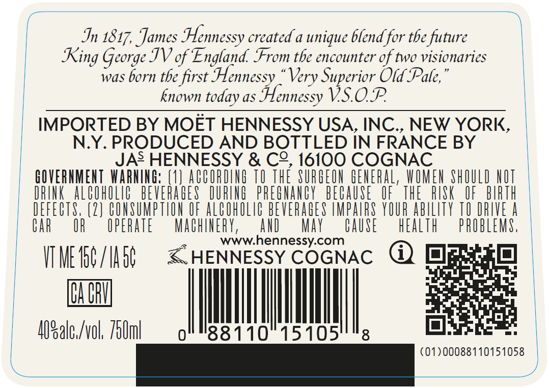 TABC label artwork for Hennessy VSOP 750ml 2025 EOY VAP