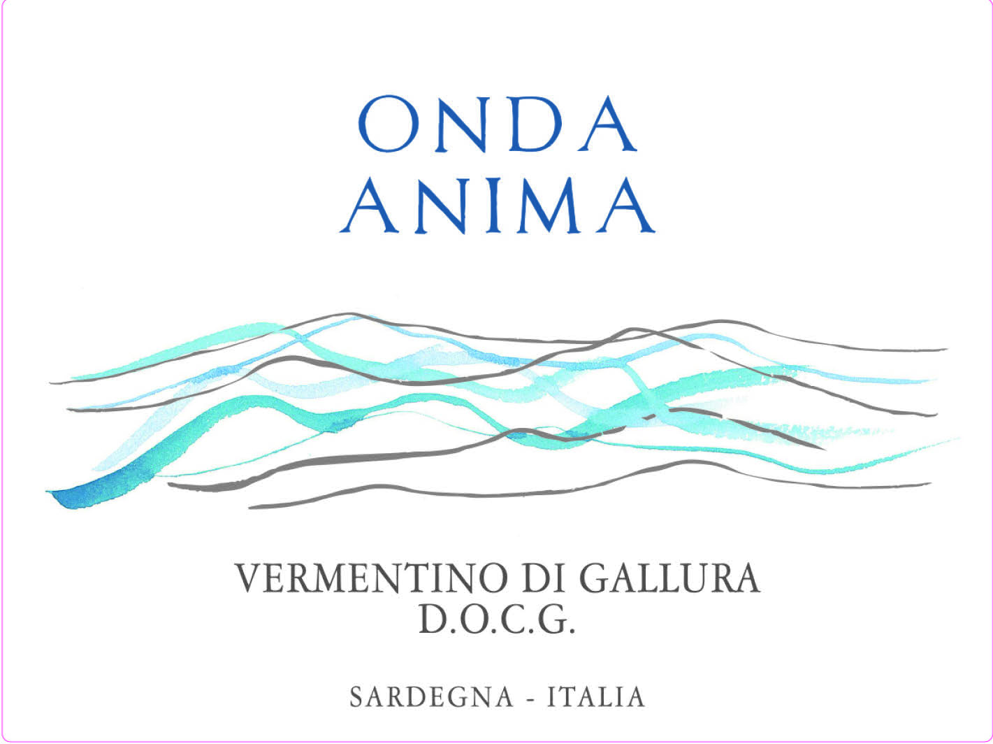 TABC label artwork for Onda Anima Vermentino Di Gallura White Wine Sardegna