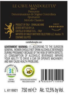 TABC label artwork for Castello Di Uviglie Le Cave Mandoletta