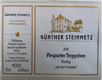 TABC label artwork for Steinmetz Piesporter Treppchen Riesling