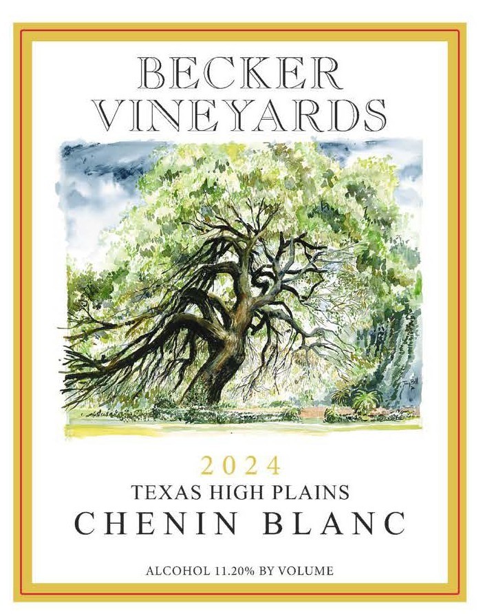 TABC label artwork for Becker Vineyards Chenin Blanc