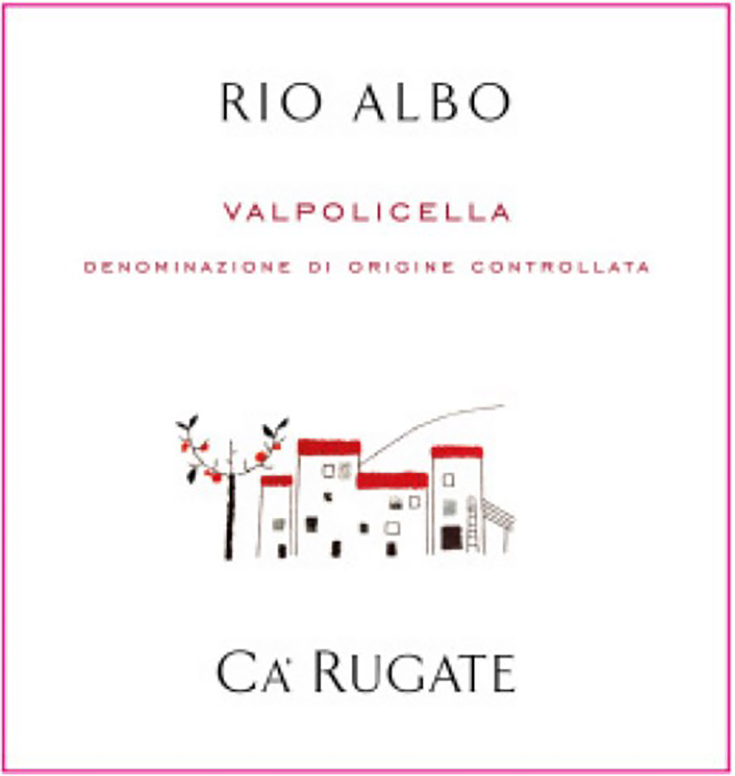 TABC label artwork for Ca Rugate Valpolicella Rio Albo