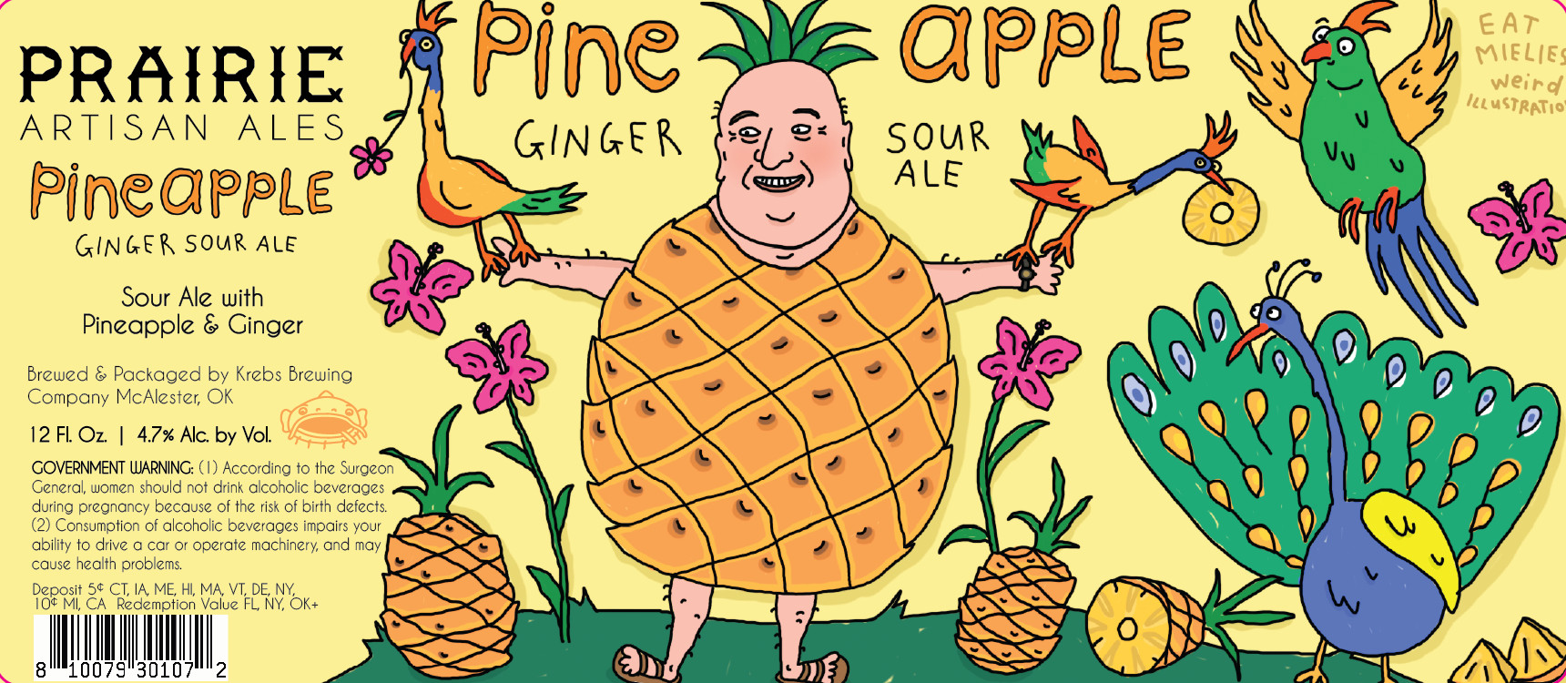 TABC label artwork for Prairie Artisan Ales Pineapple Ginger Sour Ale