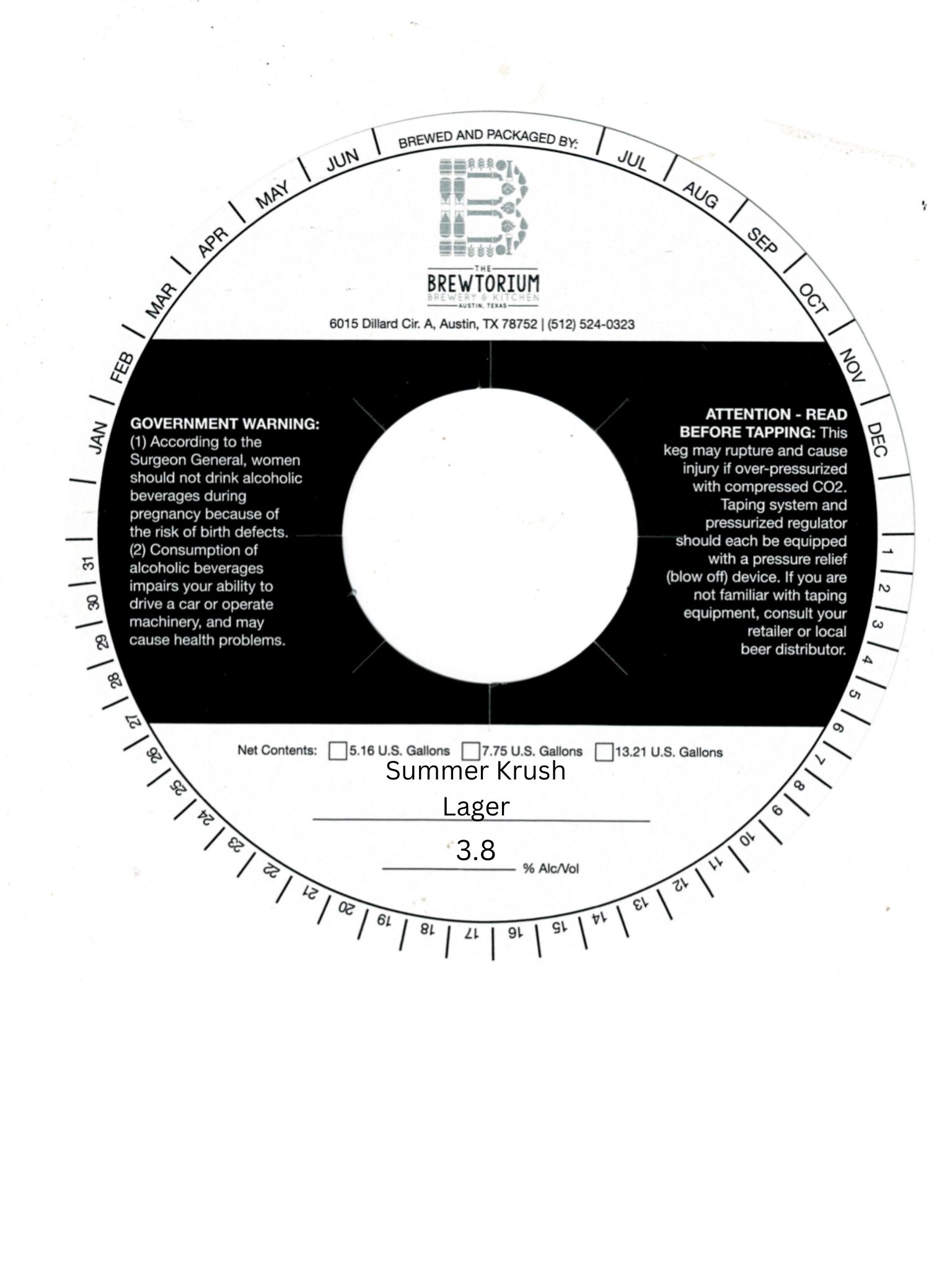 TABC label artwork for Summer Krush