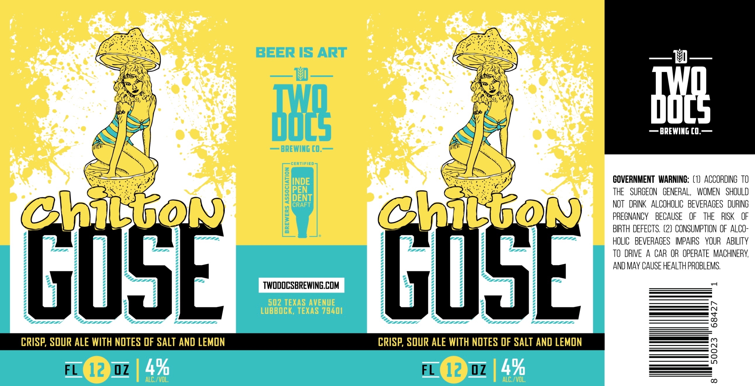 TABC label artwork for Chilton Gose