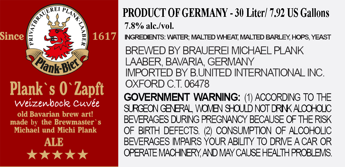 TABC label artwork for Plank's O'Zapft