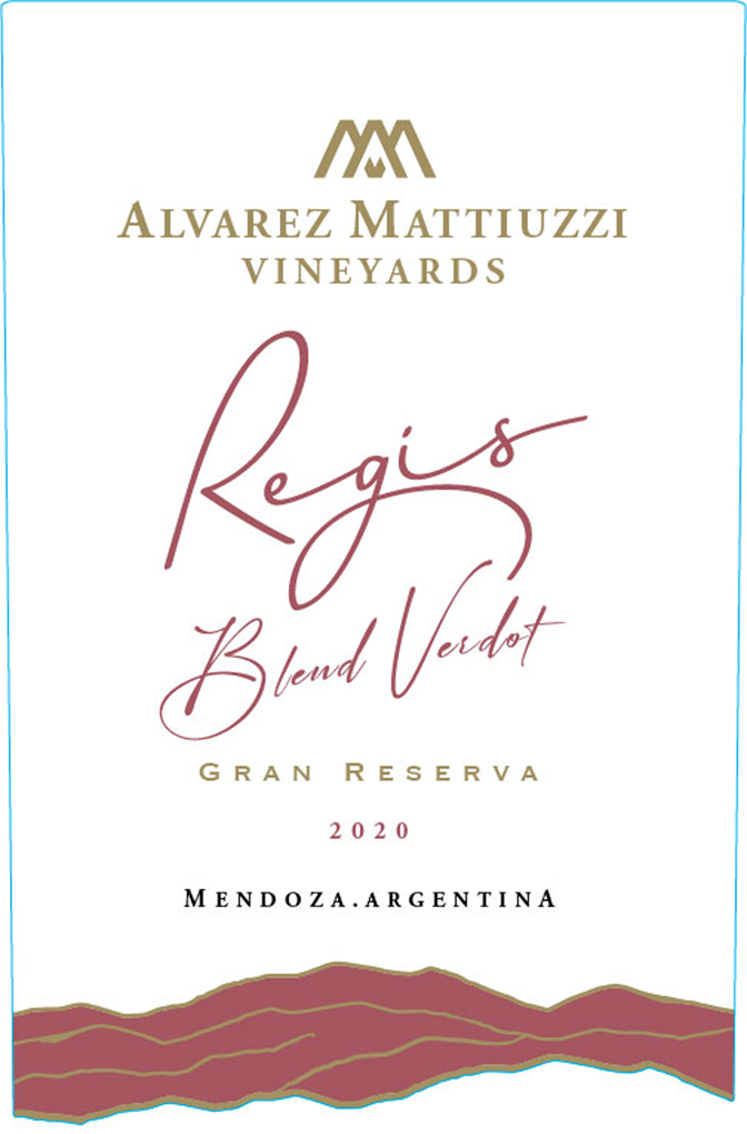 TABC label artwork for Regis Blend Verdot Gran Reserva Valle de Uco