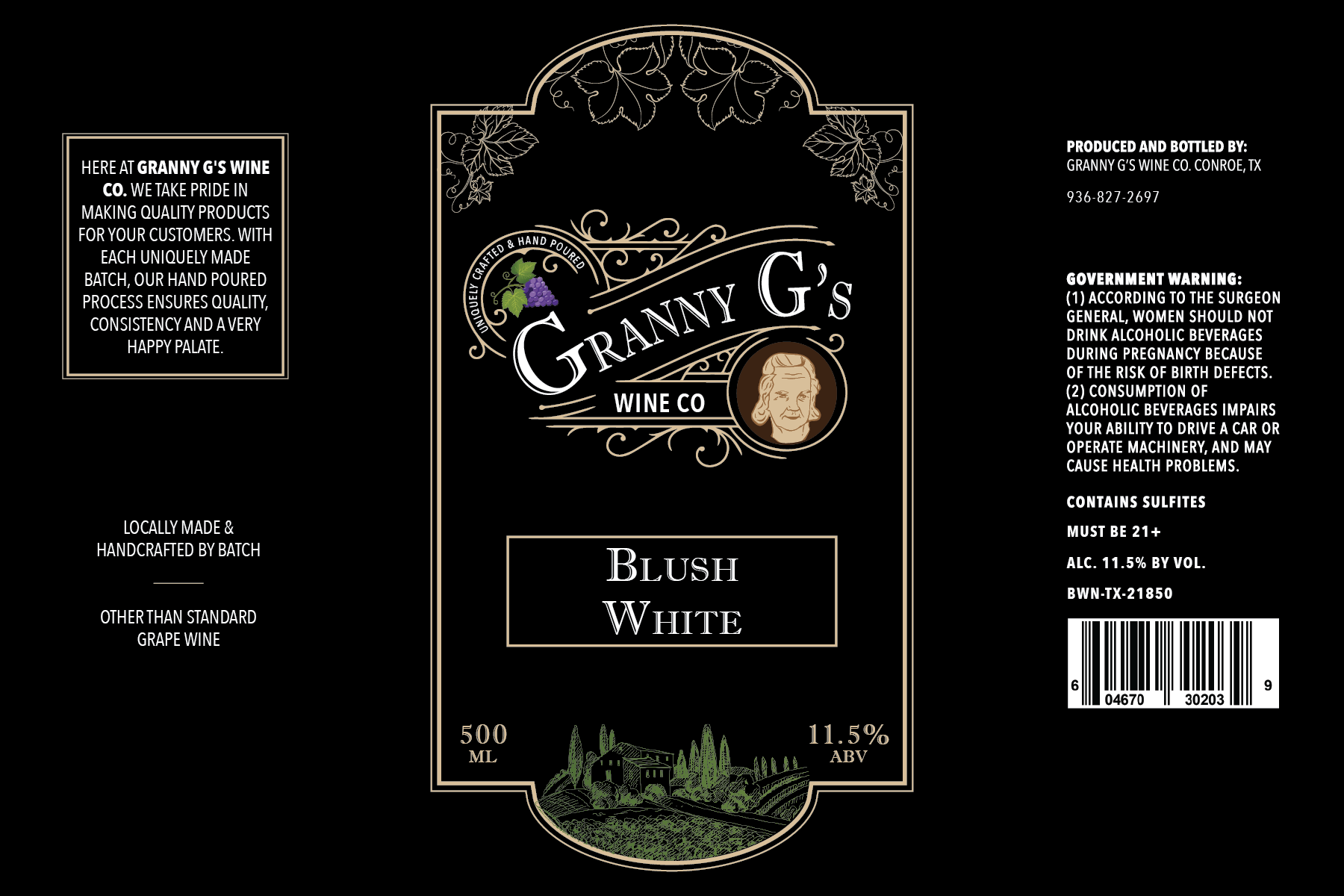 TABC label artwork for Zinfandel