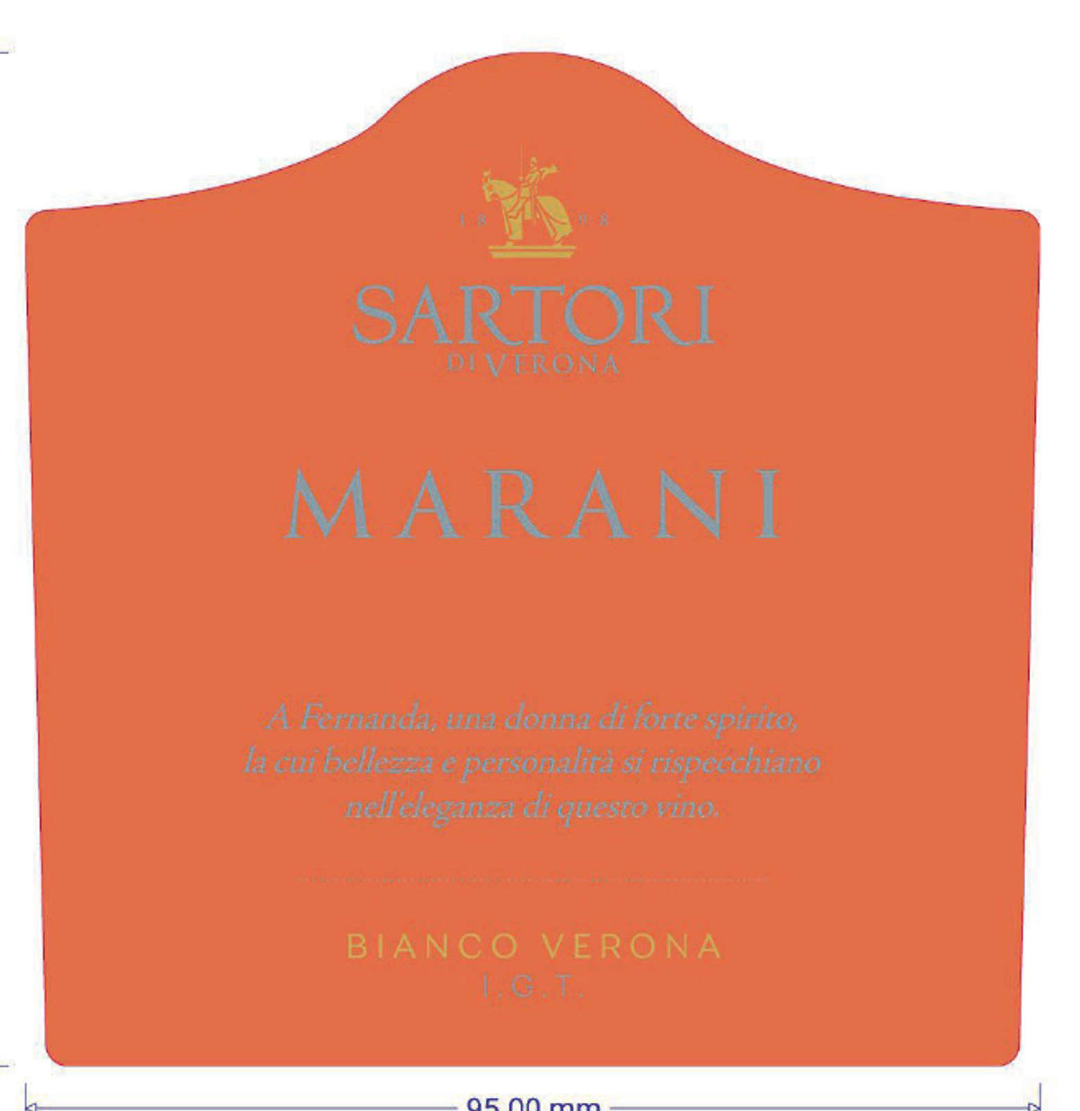 TABC label artwork for Sartori Marani Bianco Verona