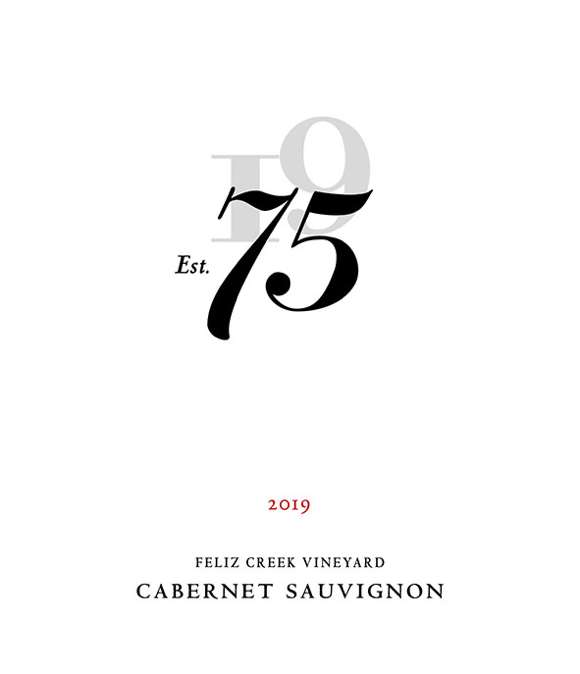 TABC label artwork for EST. 75 CABERNET SAUVIGNON