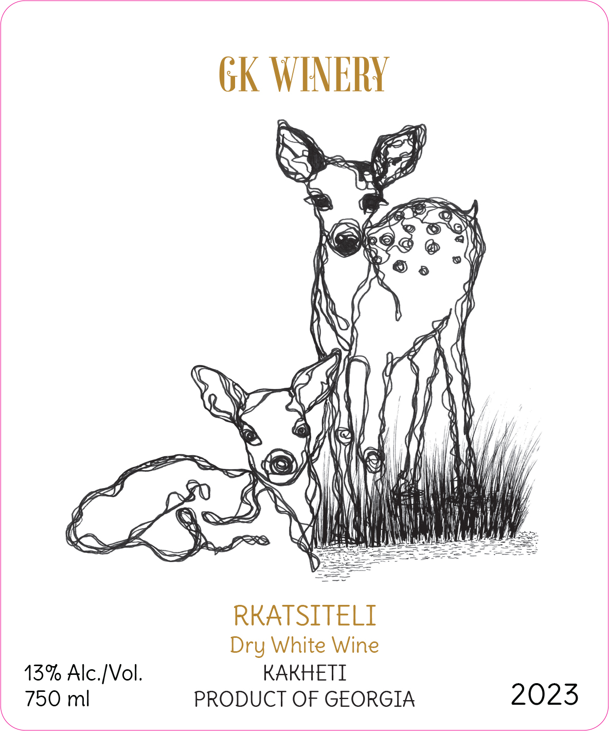 TABC label artwork for GK Rkatsiteli