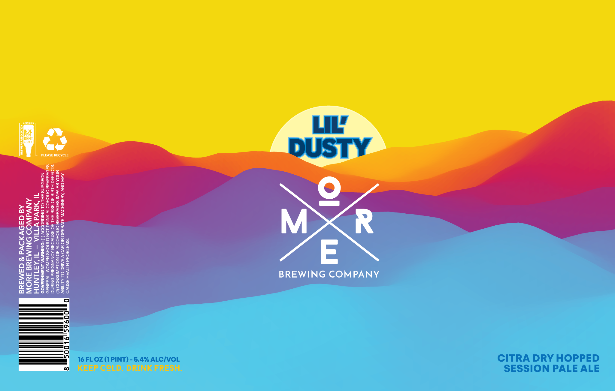 TABC label artwork for Lil' Dusty