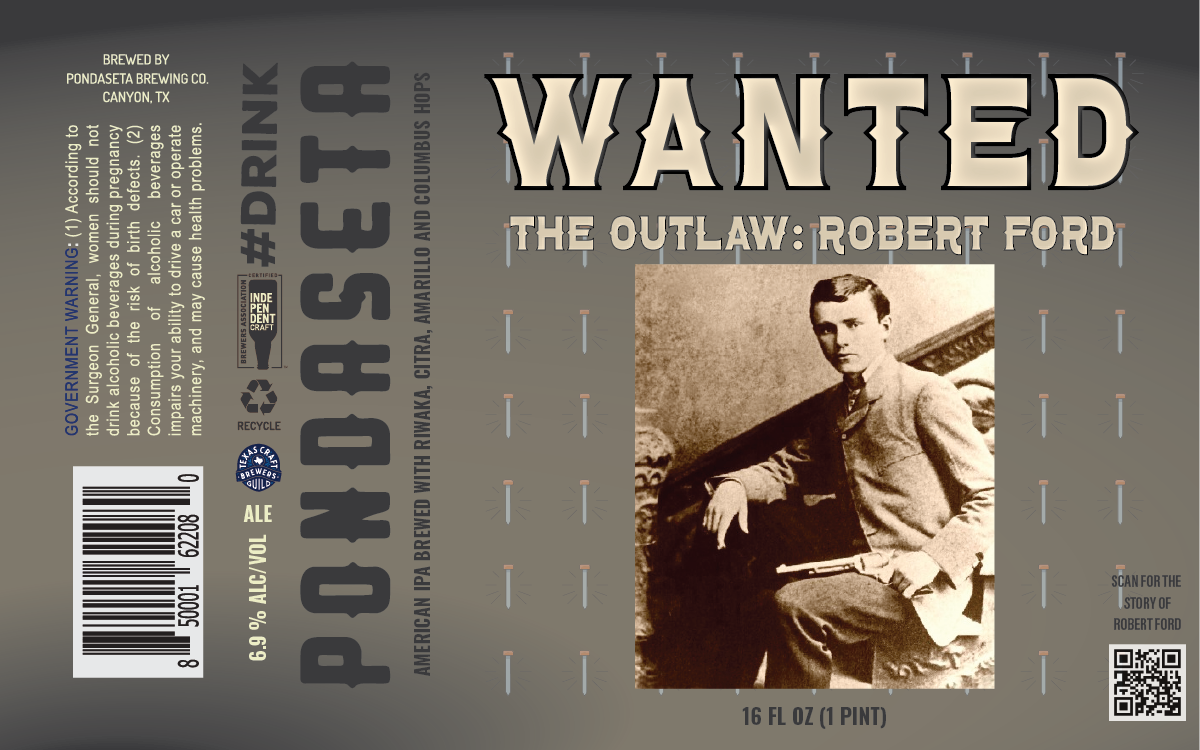 TABC label artwork for The Outlaw: Robert Ford