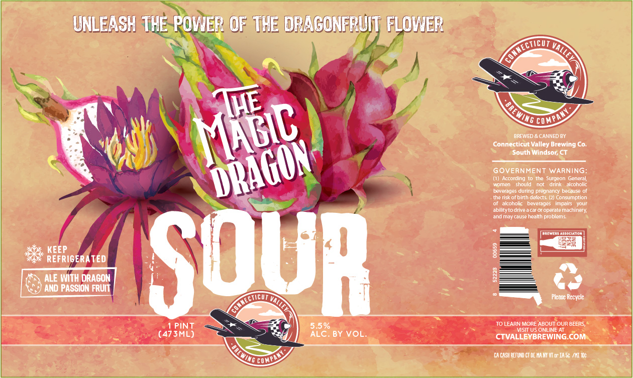 TABC label artwork for The Magic Dragon
