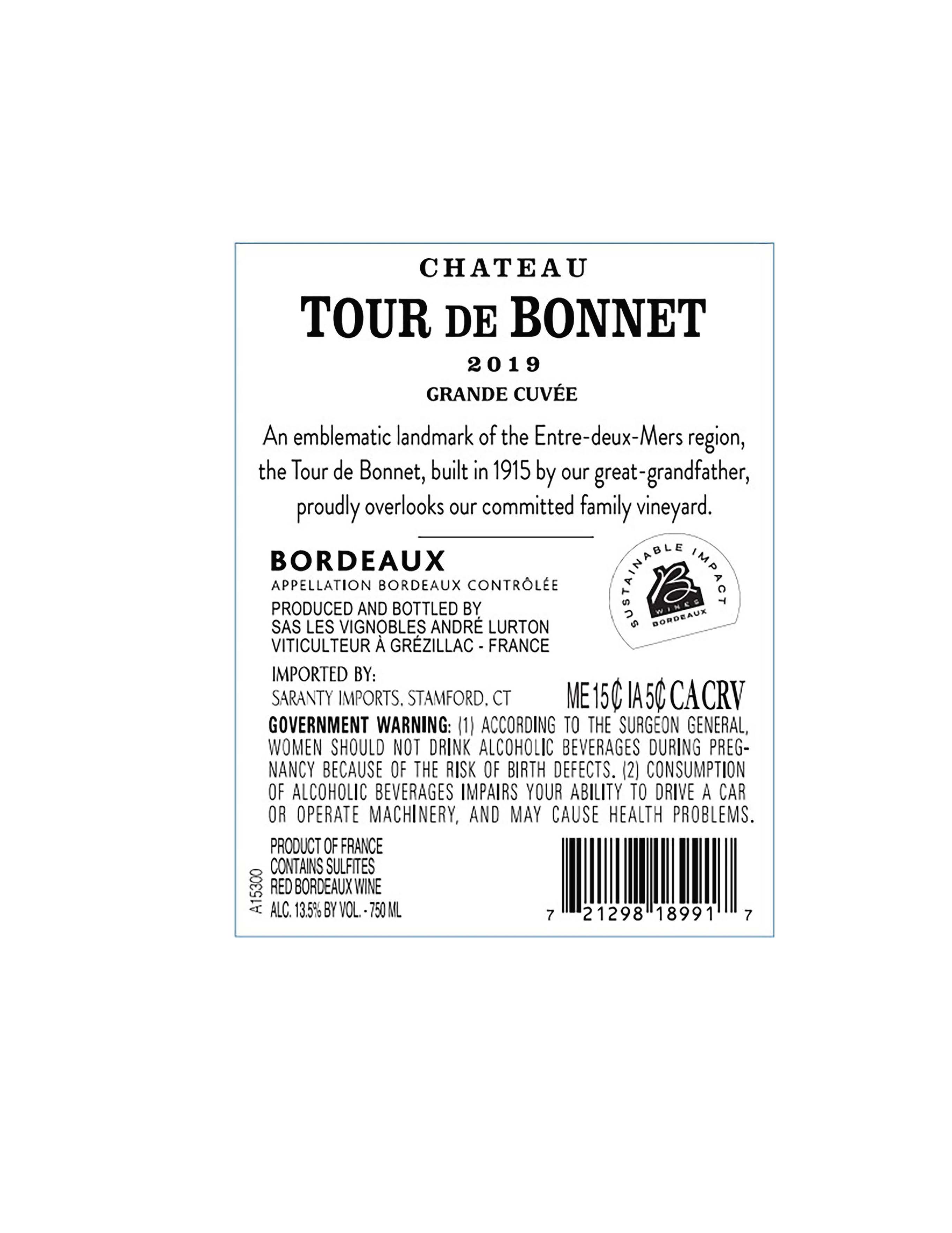 TABC label artwork for Chateau Tour de Bonnet Grande Cuvee