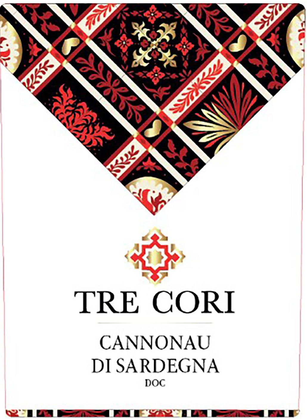 TABC label artwork for Tre Cori Cannonau DOC Sardegna