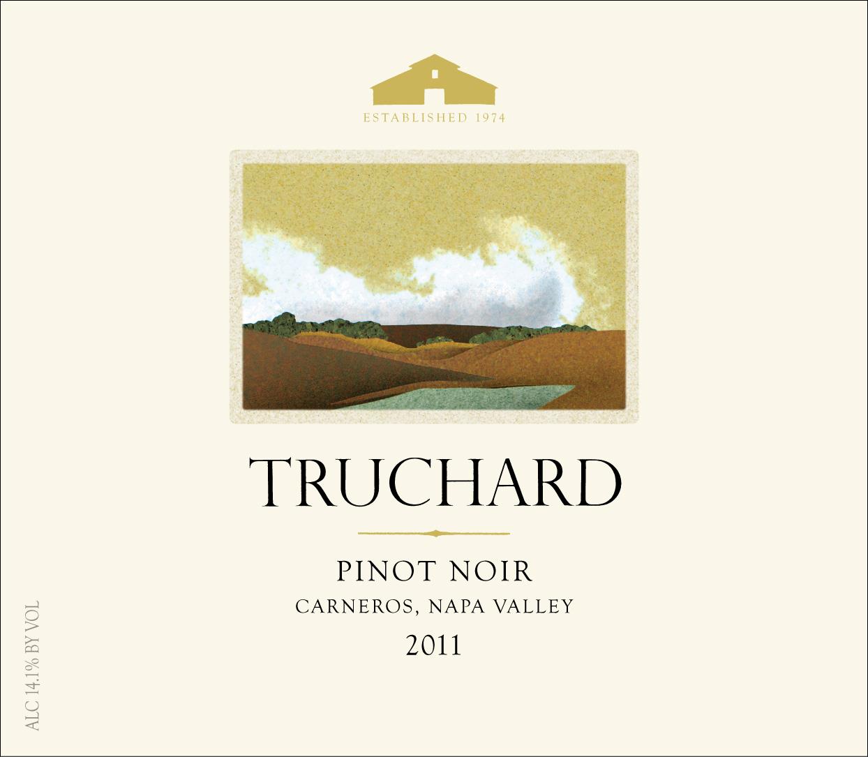 TABC label artwork for Truchard Pinot Noir