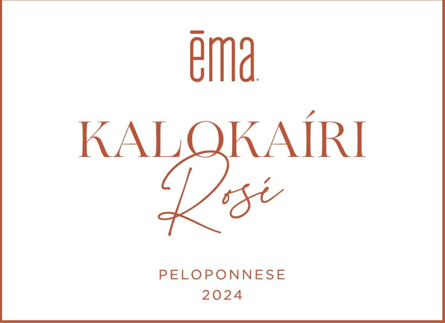 TABC label artwork for Kalokairi Ema Rose