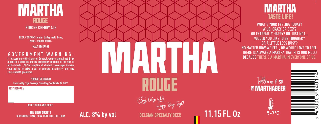 TABC label artwork for Martha Rouge
