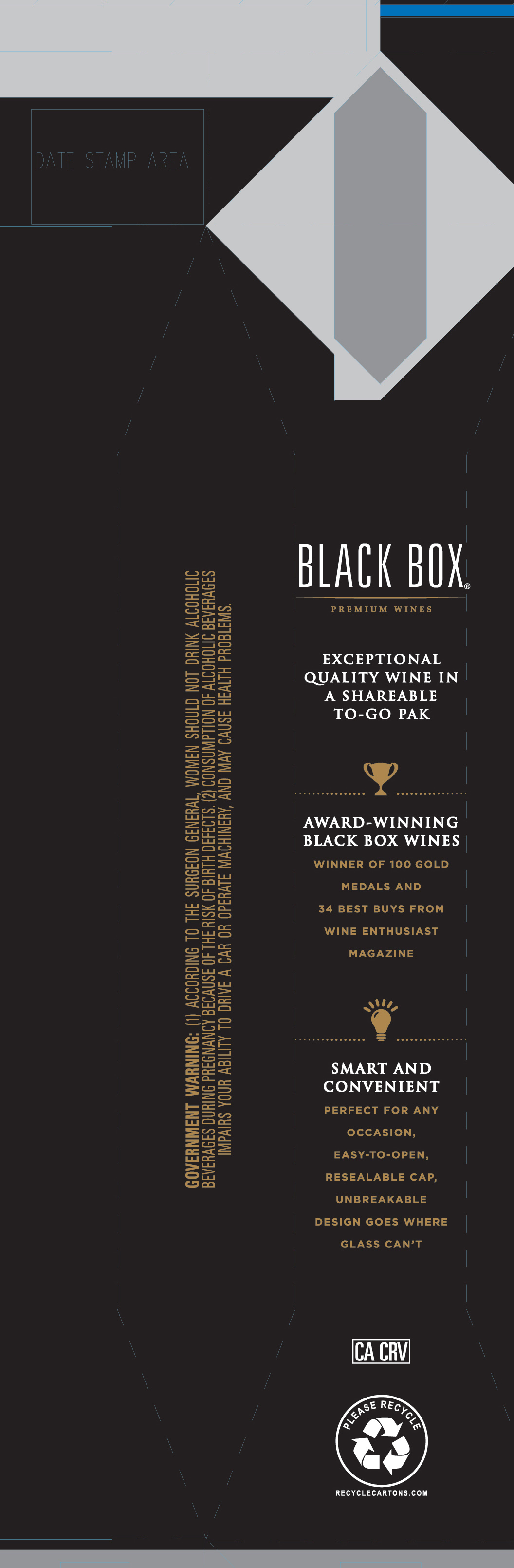 TABC label artwork for Black Box Pinot Grigio California