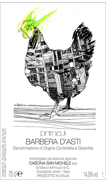 TABC label artwork for Cascina San Michele Barbera d'Asti DOCG