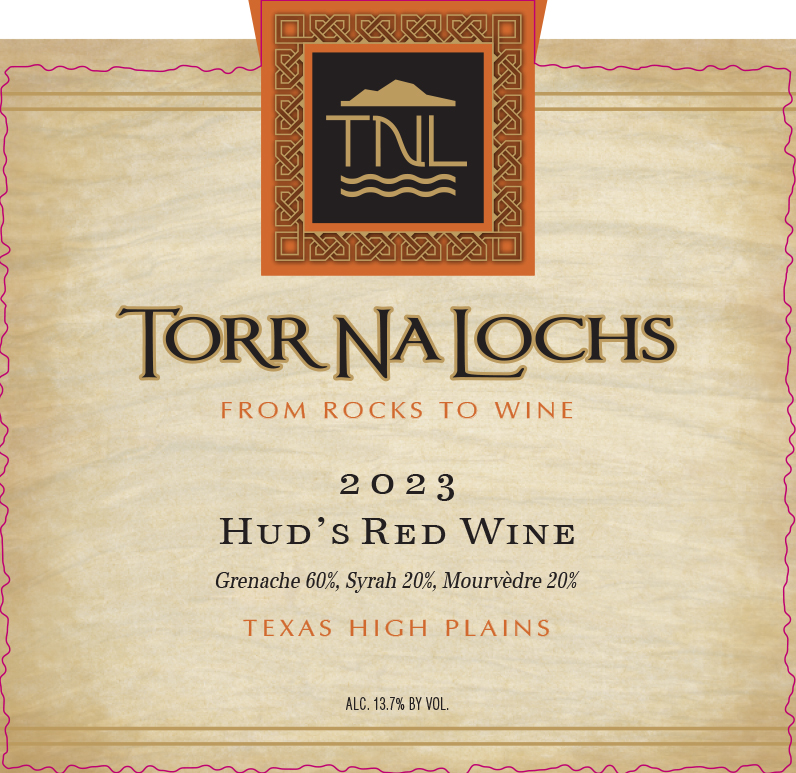 TABC label artwork for Torr Na Lochs Hud's Red Wine