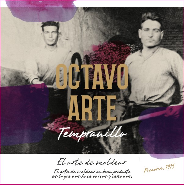 TABC label artwork for Octavo Arte Tempranillo Spain